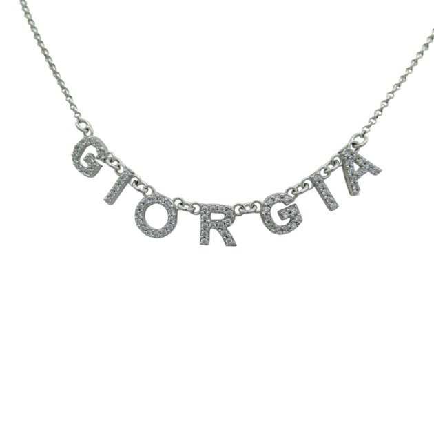 Collana Giorgia in argento 925 e zirconi