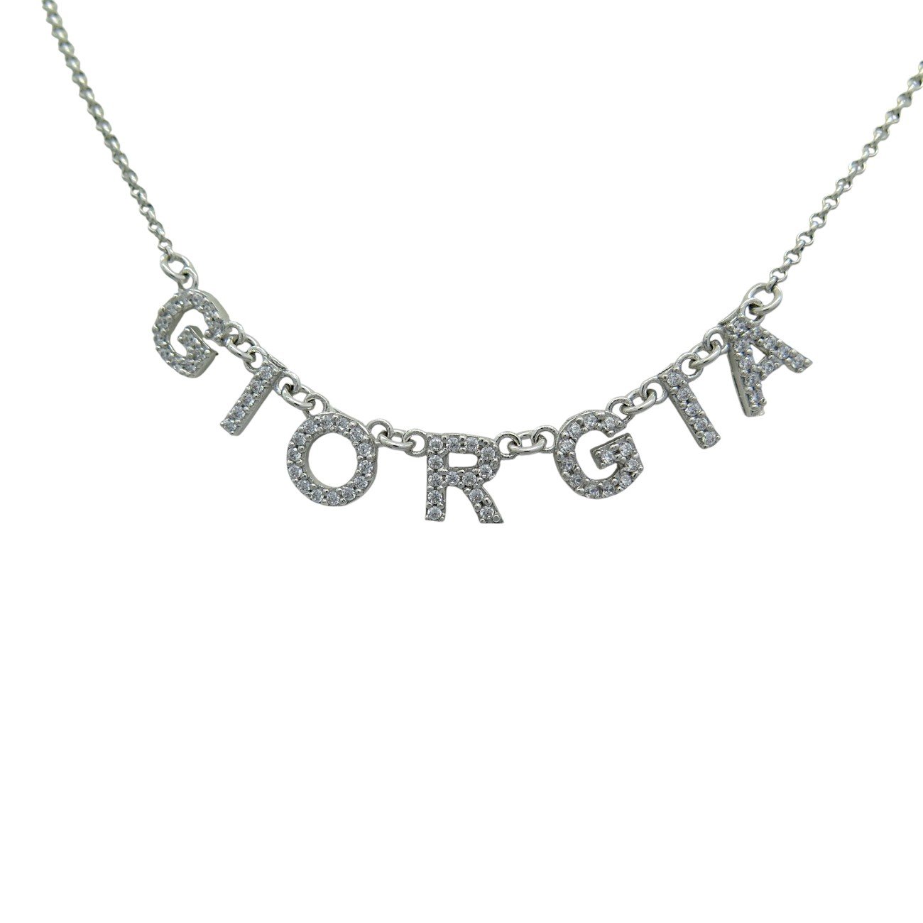 Collana Giorgia in argento 925 e zirconi