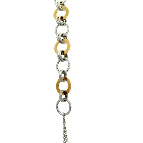 Collana Lunga Fraboso Argento 925 placcata oro rosa