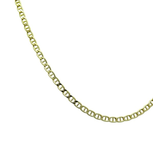 Collana in oro giallo traversino