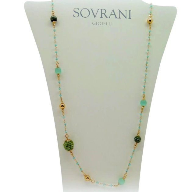 Collana lunga mora Sovrani Bijoux placcata oro rosè