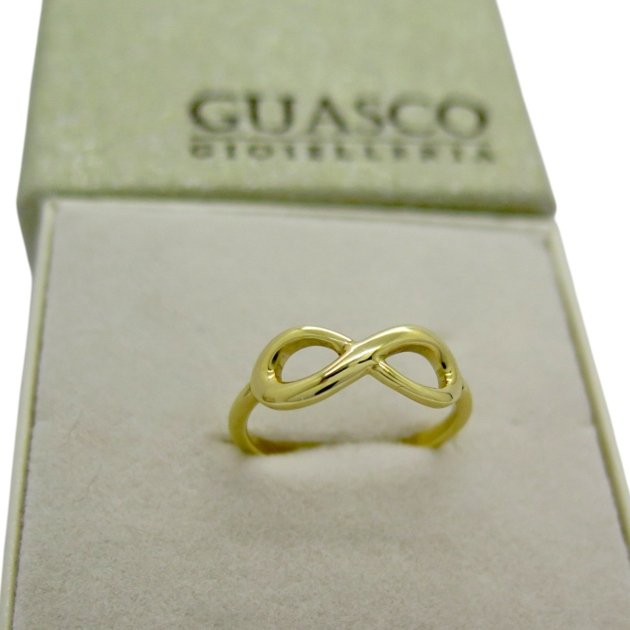 Anello Infinito in Oro Giallo 18 kt