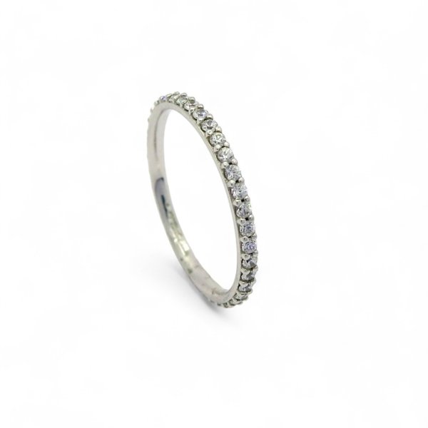 Anello fedina circolare ferma fede in oro 18 ct
