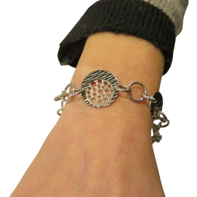 Bracciale Fraboso argento 925 diamantato