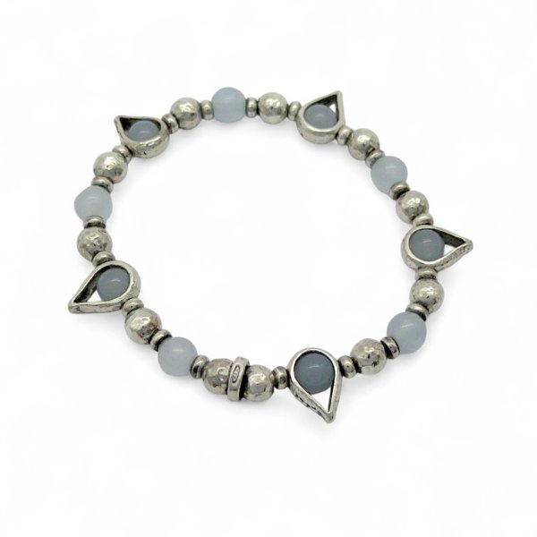 Bracciale elastico calcedonio athena gioielli