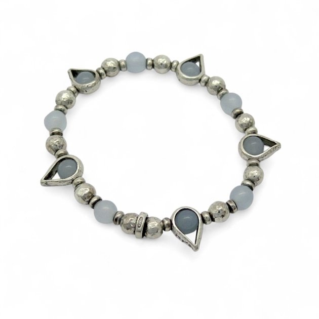 Bracciale elastico calcedonio athena gioielli