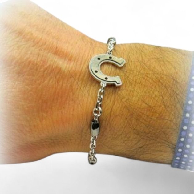 Bracciale ferro di cavallo in argento 925