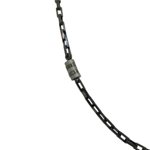 Collana catena brunito scuro in argento 925