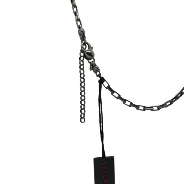 Collana catena brunito scuro in argento 925