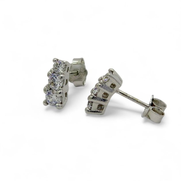 Orecchini trilogy scalare in oro 18 ct