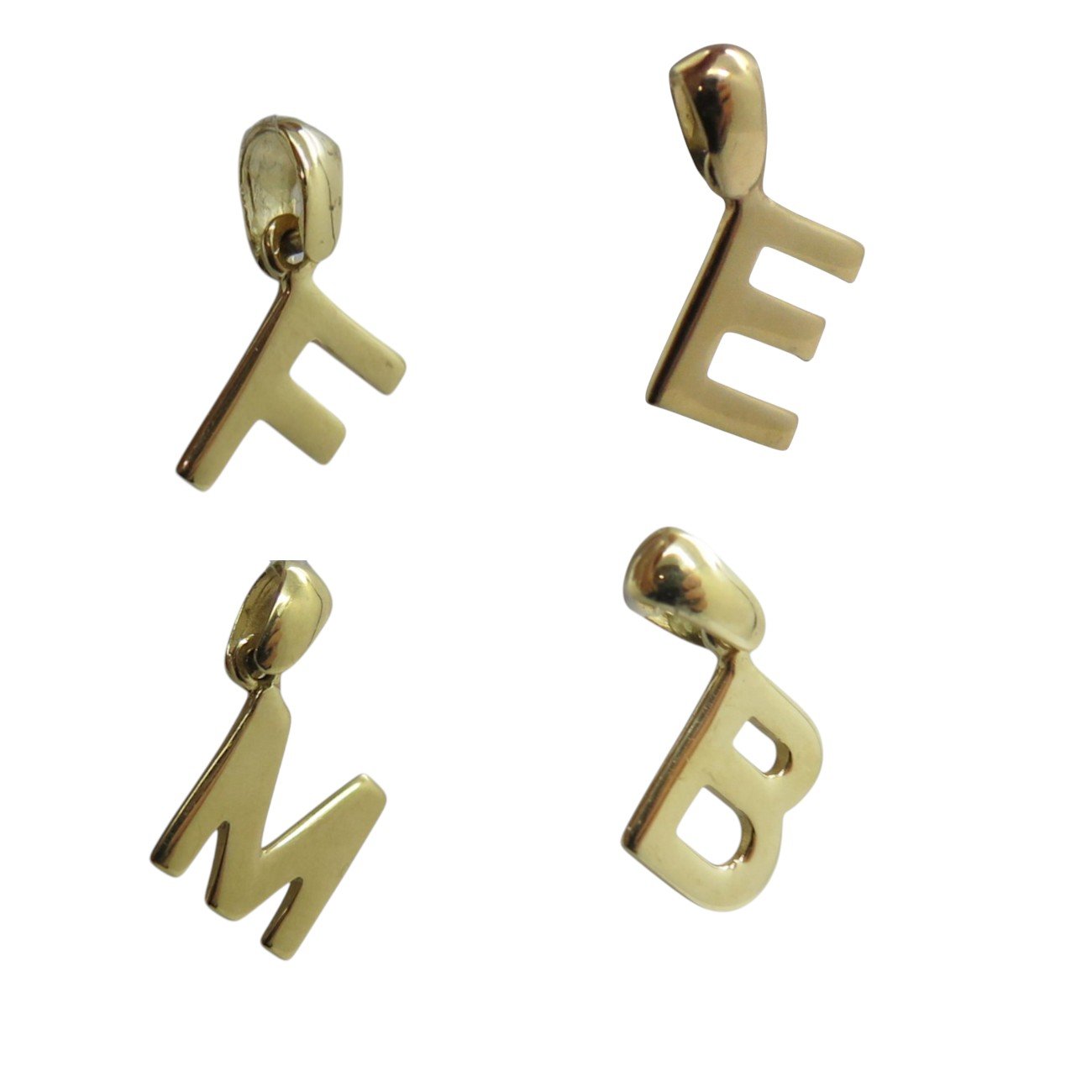 Ciondolo Lettera iniziale in oro giallo 18 ct