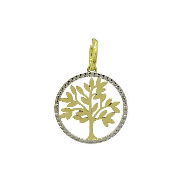Ciondolo albero della vita in oro 18 ct