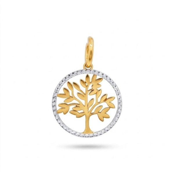 Ciondolo albero della vita in oro 18 ct