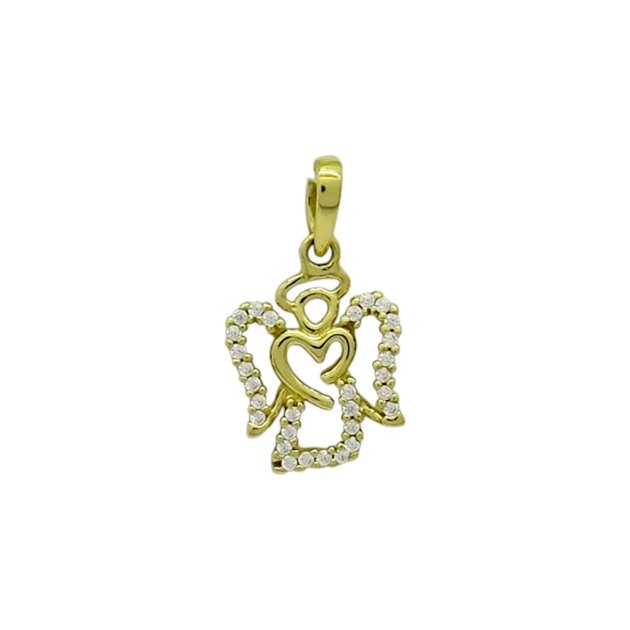 Ciondolo angelo angioletto in oro giallo 18 ct