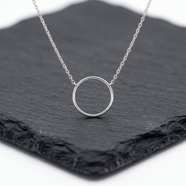 Collana in oro cerchio 18 ct