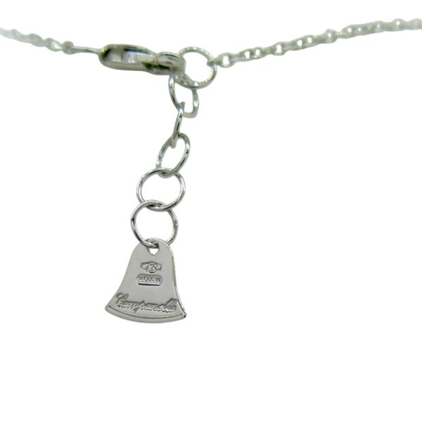 Collana cerchio in oro bianco 18 ct