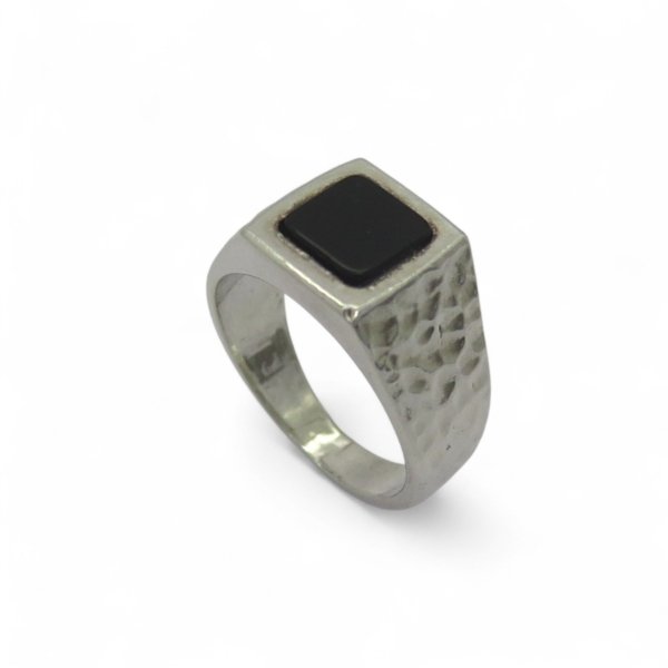 Anello uomo in argento onice Athena
