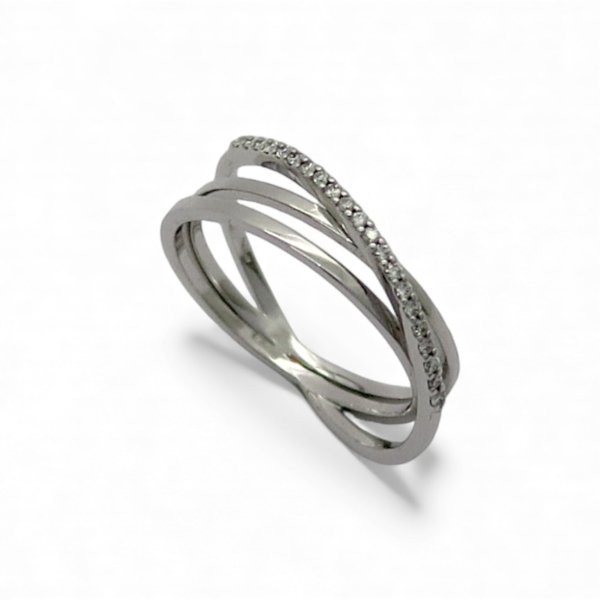 Anello fantasia in oro e diamanti
