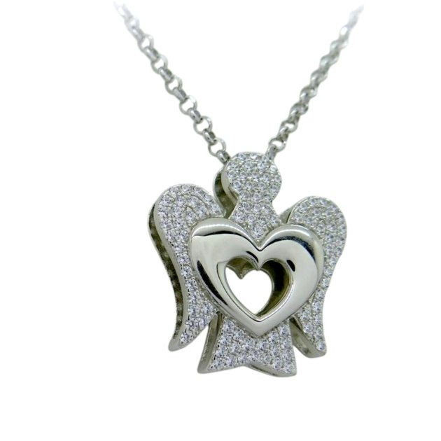 Collana angelo Giannotti in argento 925 rodio