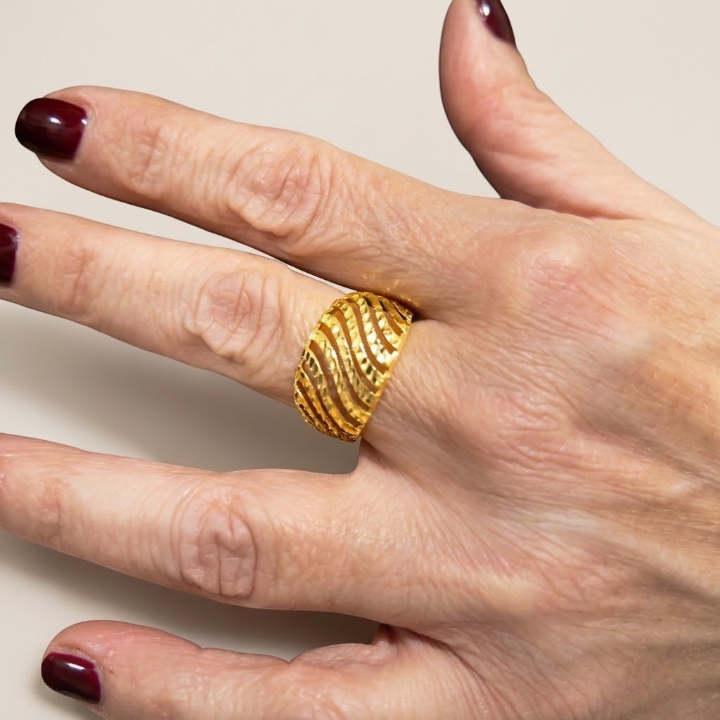 Anello fascia oro giallo 18 ct