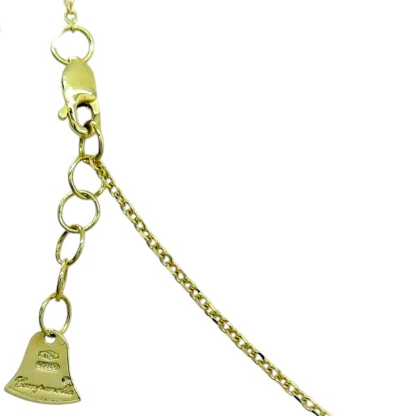 Collana cuori in oro giallo 18 ct