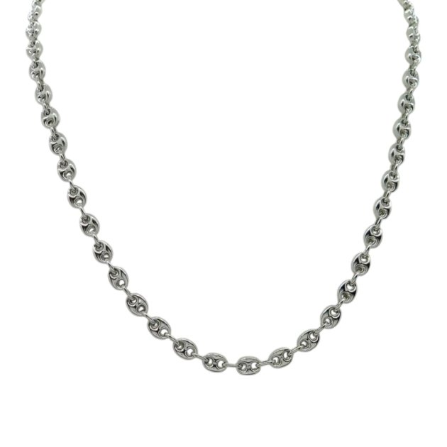 Collana maglia marina 50 cm in argento 925 rodio