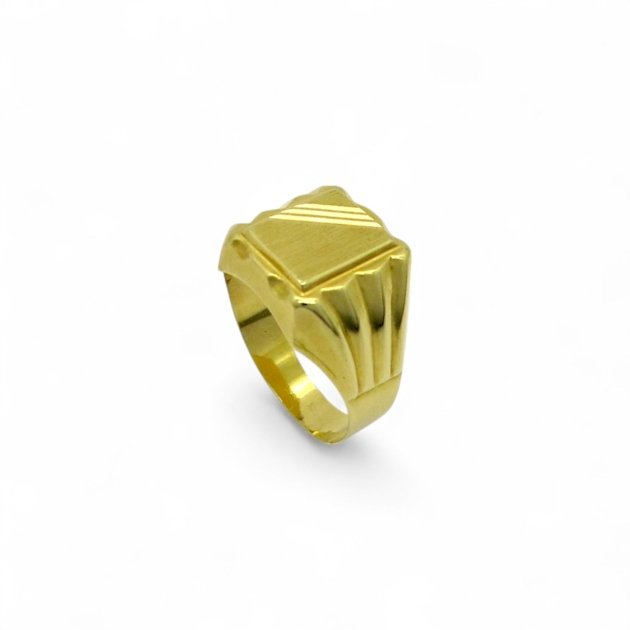 Anello uomo in oro giallo 18 ct