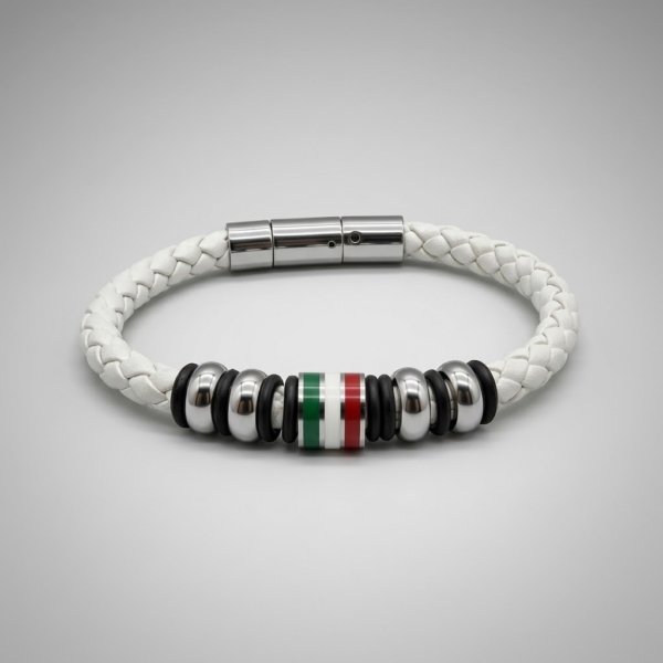 Bracciale uomo Italia bandiera italiana