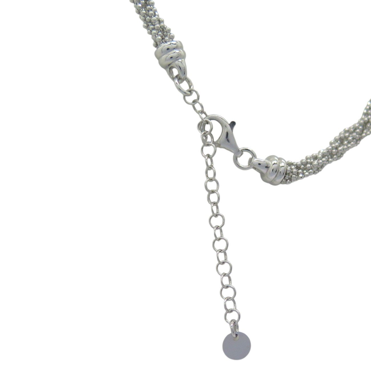 Collana millefili pallini luminosa in argento 925