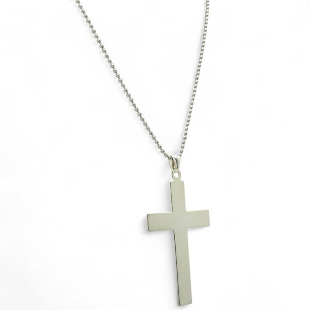 Collana ciondolo croce in argento 925