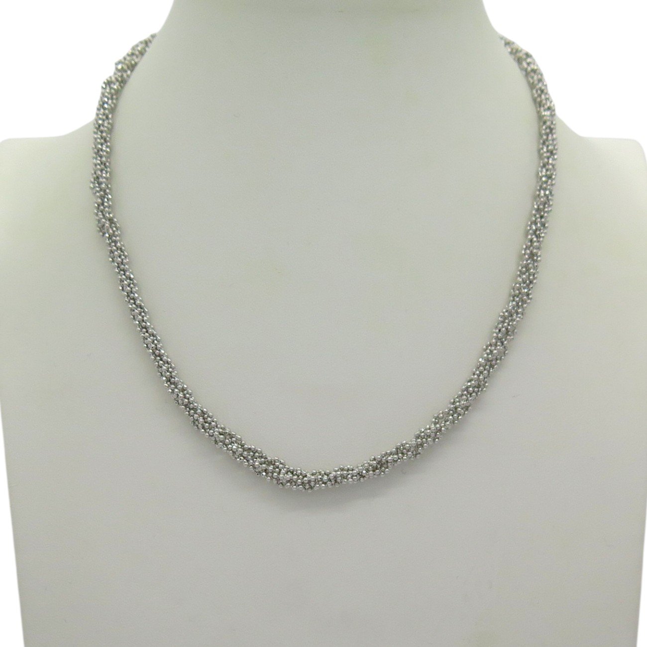 Collana millefili pallini luminosa in argento 925