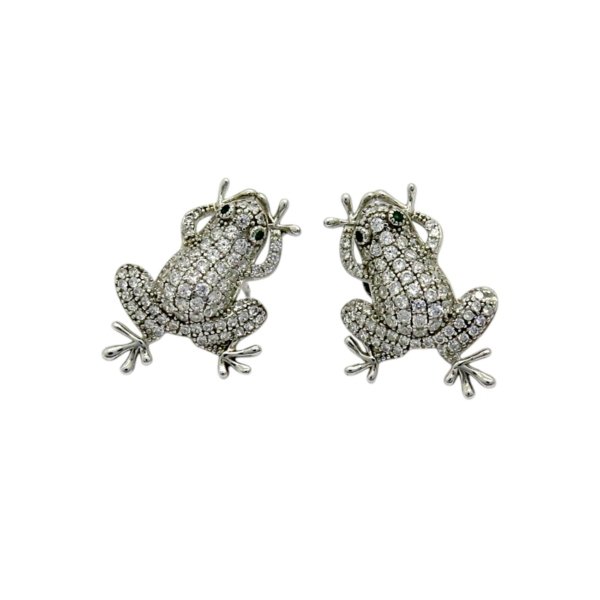 Orecchini rana in argento 925