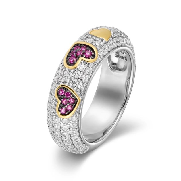 Anello cuori Roberto Giannotti