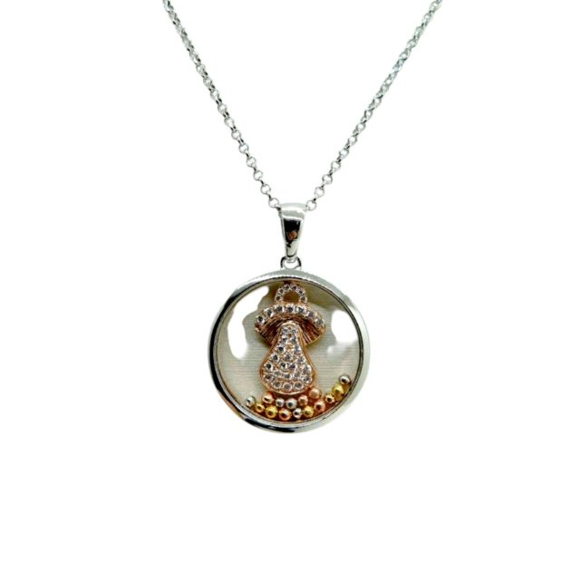 Ciondolo ciuccio bimbo in argento 925