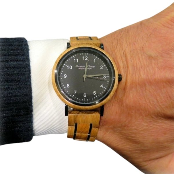 Orologio in legno di barrique Green Time