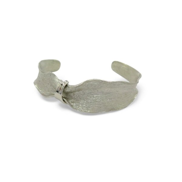 Bracciale rigido fiocco in argento 925 brillante