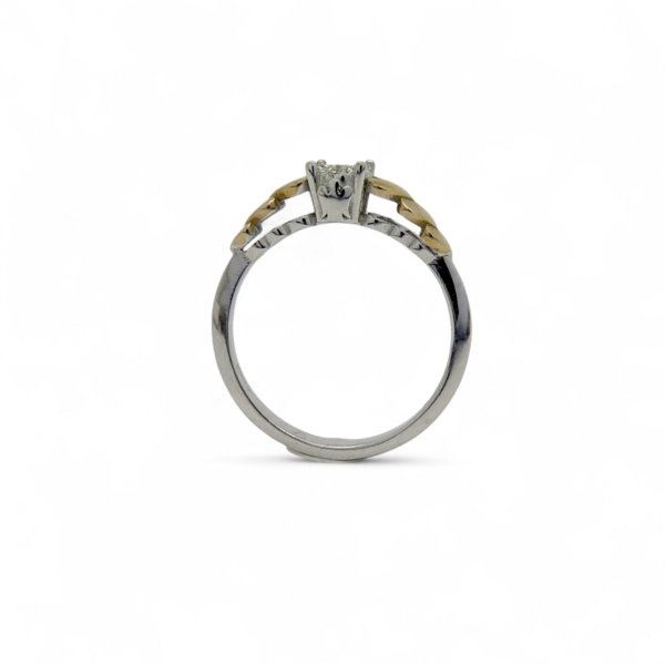 Anello solitario cuoricini Giannotti in oro 9 ct