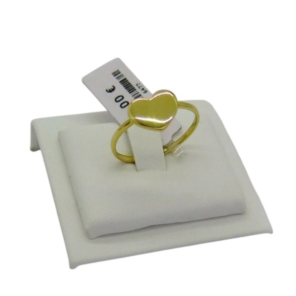 Anello cuore in oro giallo 18 ct