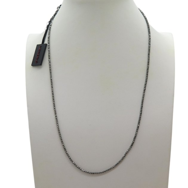 Collana uomo ematite Venerio argento 925 brunito