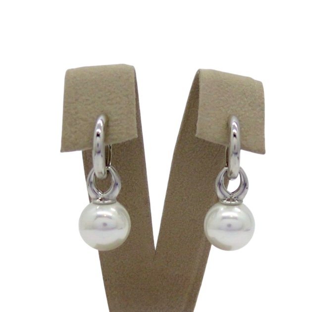 Orecchini pendenti donna perla in argento 925
