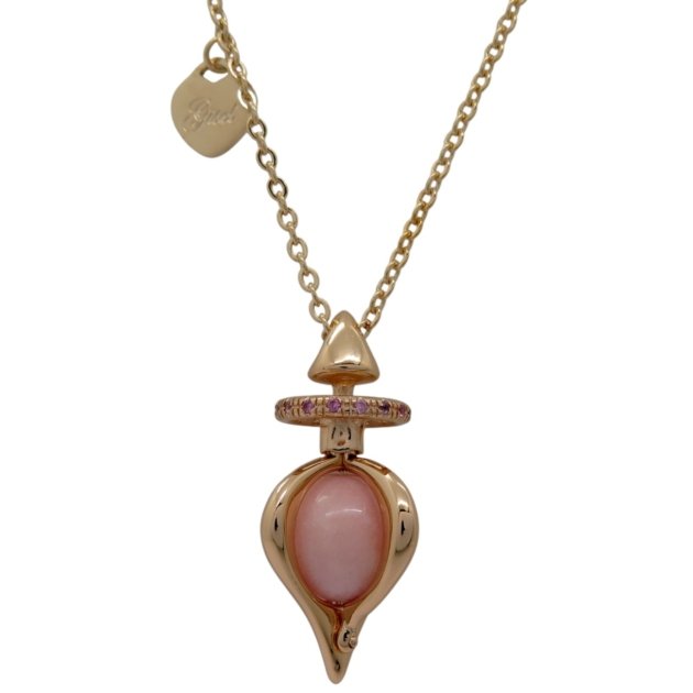 Collana Marrakech quarzo rosa placcato rosè