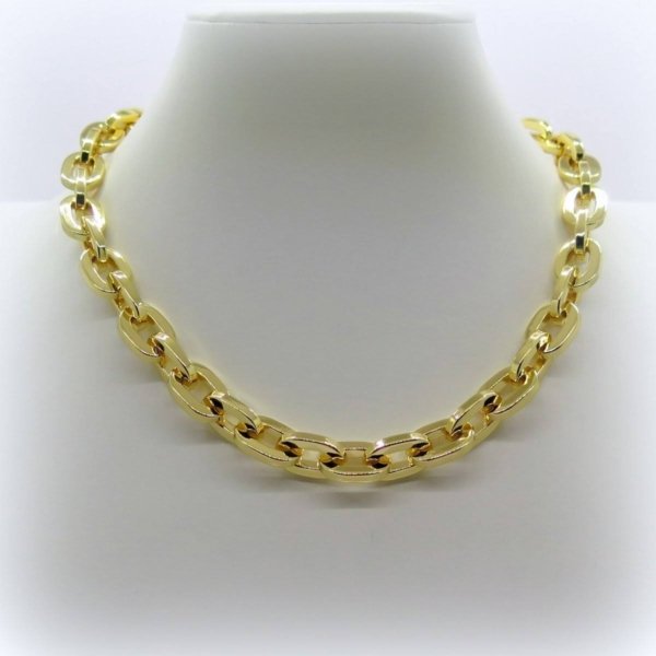 Collana donna catena placcato oro giallo