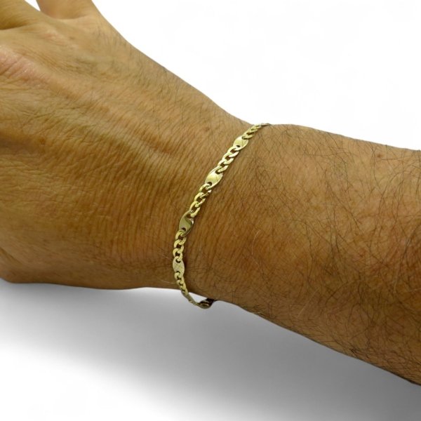 Bracciale uomo in oro giallo 18 ct