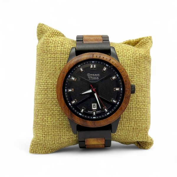 Orologio in legno Green Time solo tempo datario