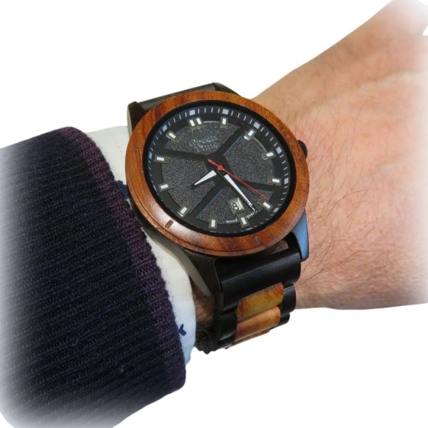 Orologio in legno Green Time solo tempo datario