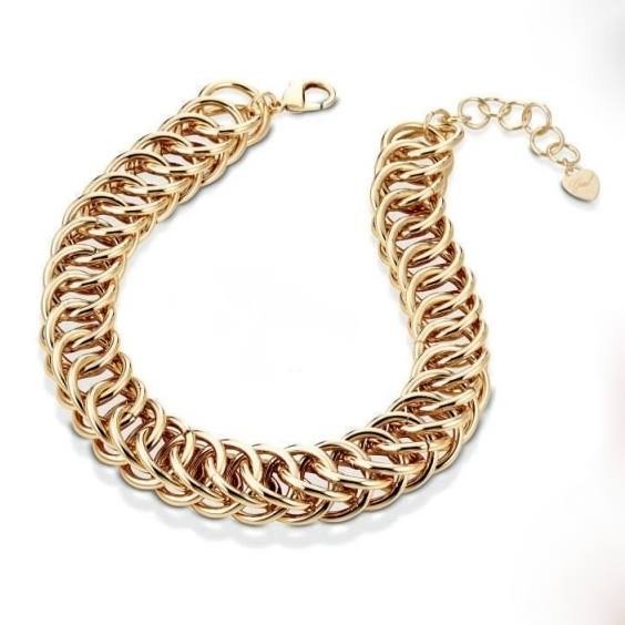 Collana vistosa placcata oro giallo