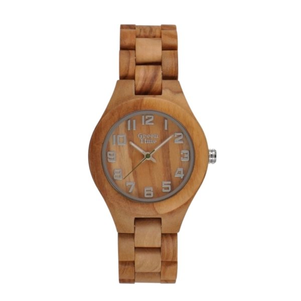 Orologio in legno di olivo 36 mm Green Time