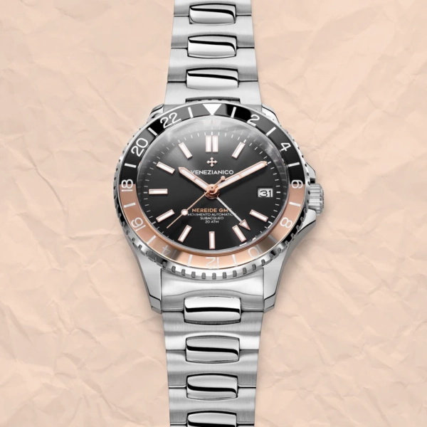 Venezianico Nereide gmt nero e rosè 3521504C - immagine 3