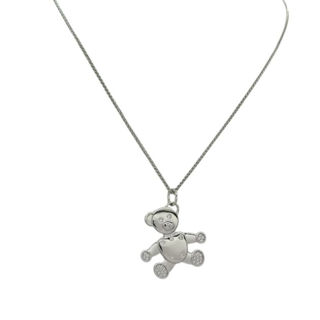 Collana ciondolo orsetto argento 925