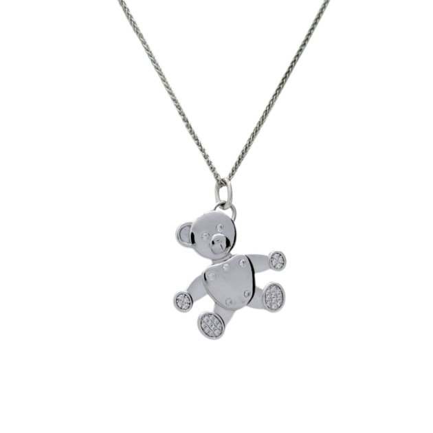 Collana ciondolo orsetto argento 925